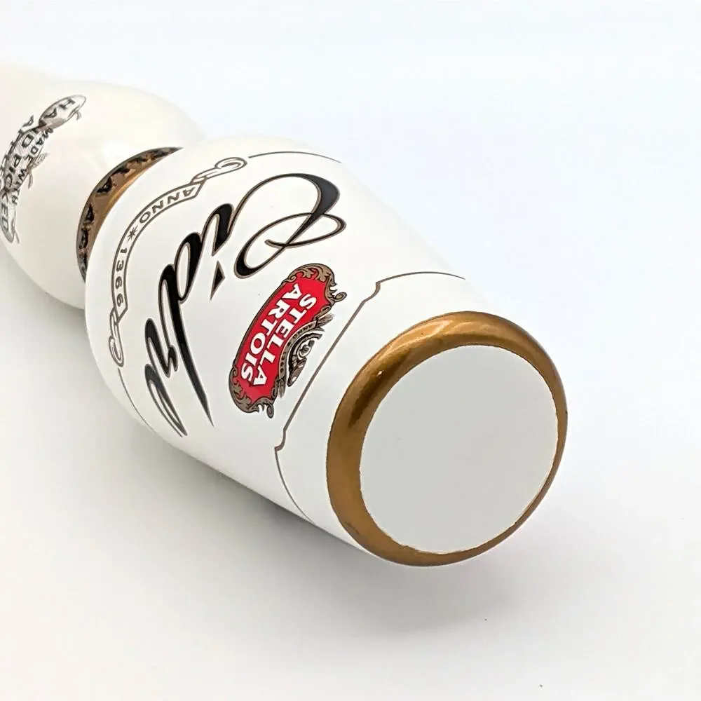 Stella Artois Cidre Draft Tap Handle Barware Breweriana Man Cave White Gold
